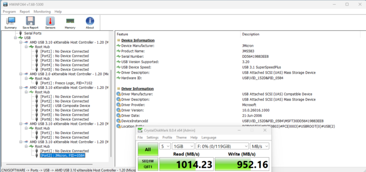 USB C 3.2 speed