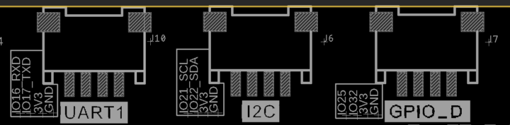 I2C pins on the 3.5″ display (Source: Elecrow, 2023)