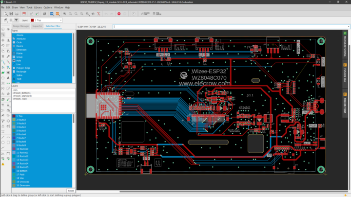 PCB of the 7.0-inch screen