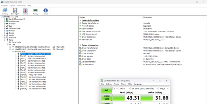 speed USB 2.0 Port