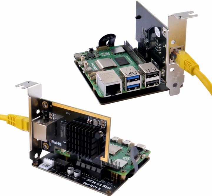 52Pi P02 PCIe Expansion Board with Network Card