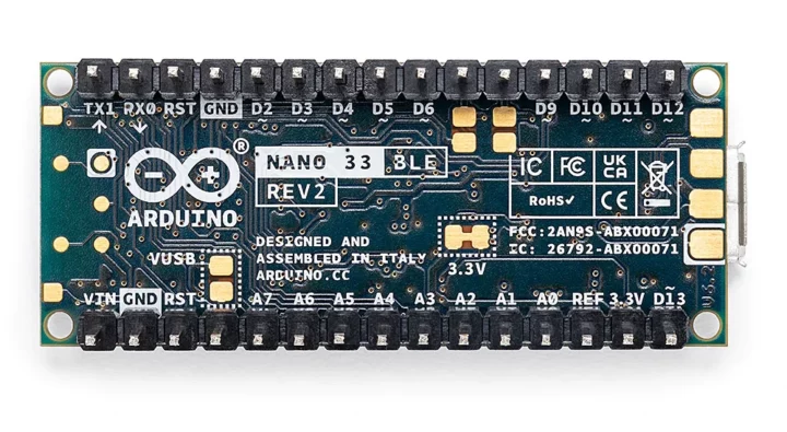 Arduino Nano 33 BLE Rev2 additional test pins
