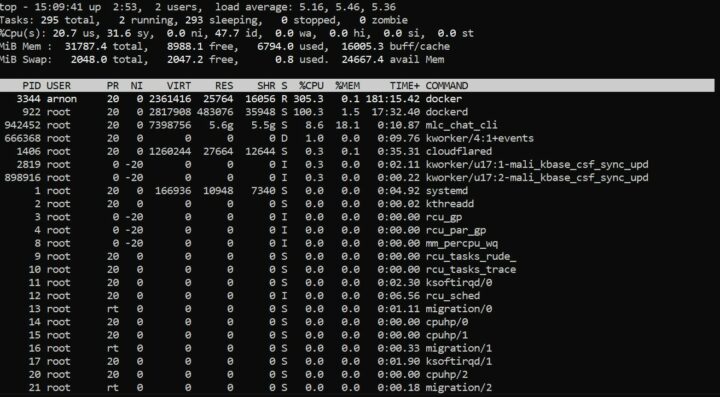 CPU memory usage llm model7b mixtile blade 3 rk3588