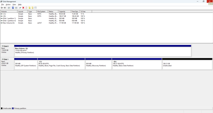 Disk partition Windows / Ubuntu dual boot