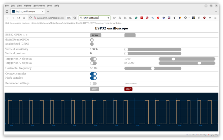 ESP32 Oscilloscope