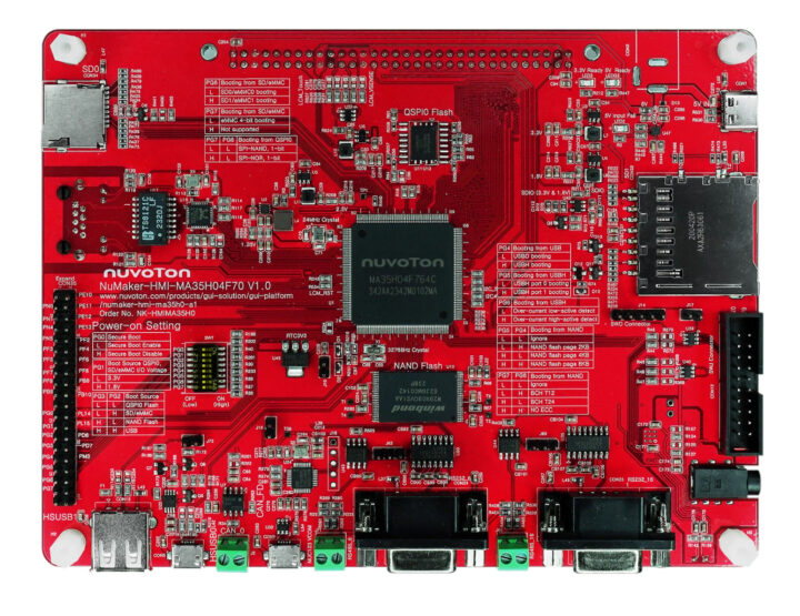 Nuvoton MA35H0 develoment board