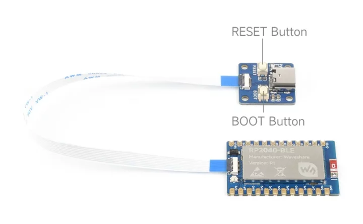 Raspberry Pi RP2040 Bluetooth Module and USB-C board