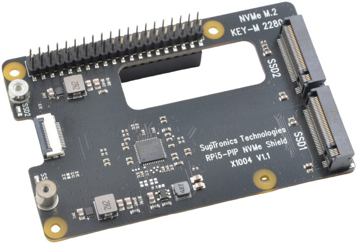 SupTronics RPi5-PIP NVMe Shield X1004