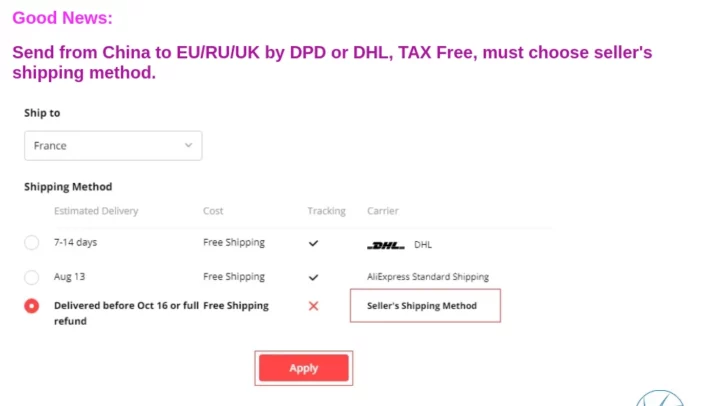 Aliexpress Tax Free Europe