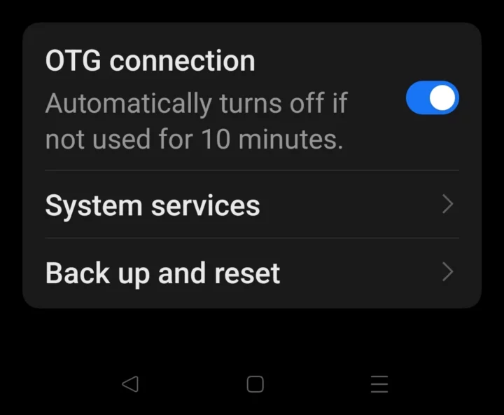 Android OTG Connection