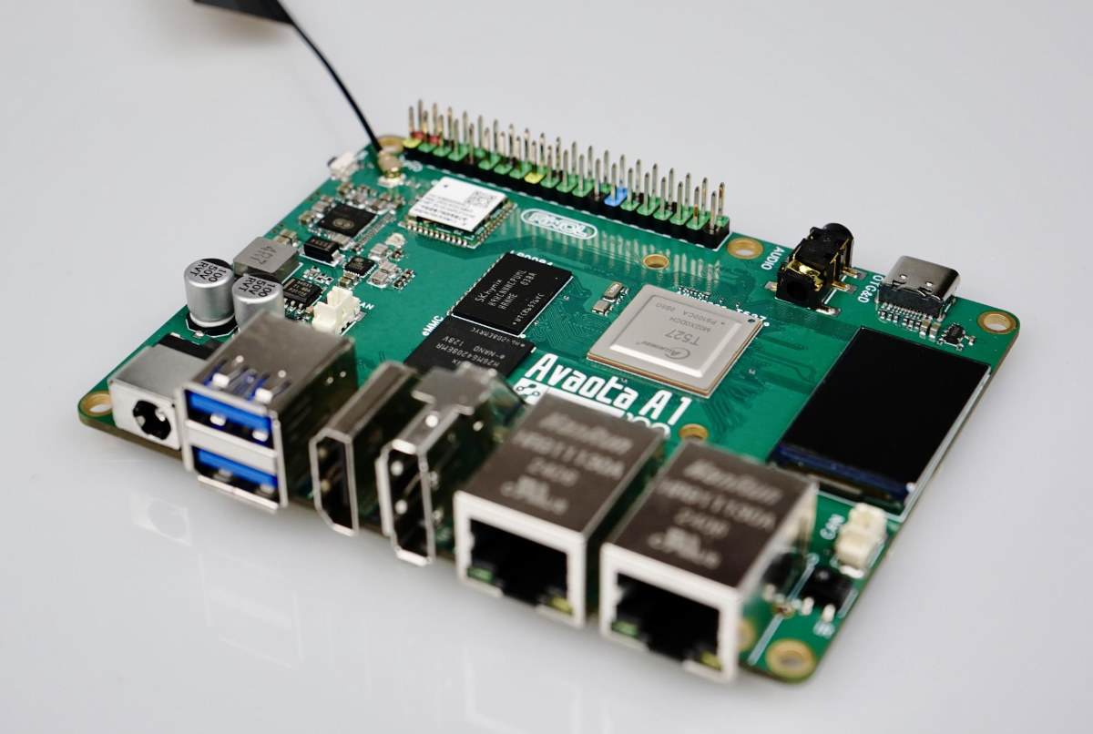 Avaota A1 open-source hardware Allwinner T527 SBC