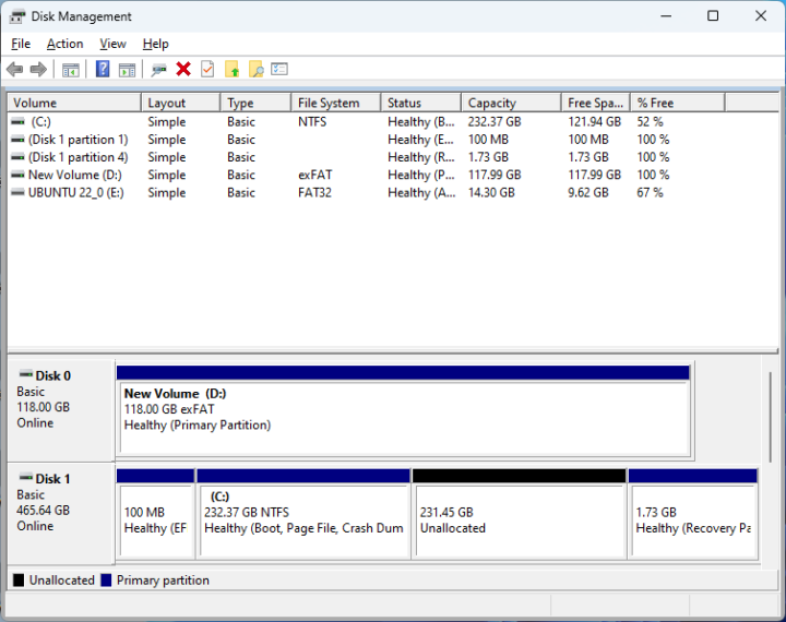 Beelink SEi12 Disk Management Dual Boot Windows Linux