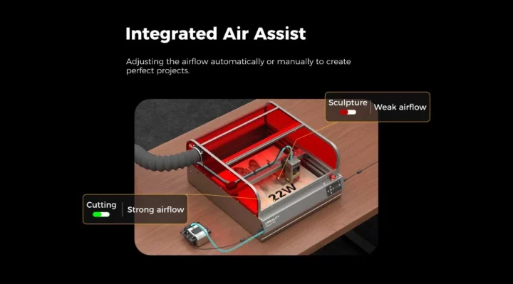 Creality Falcon2 Pro Integrated Air Assist