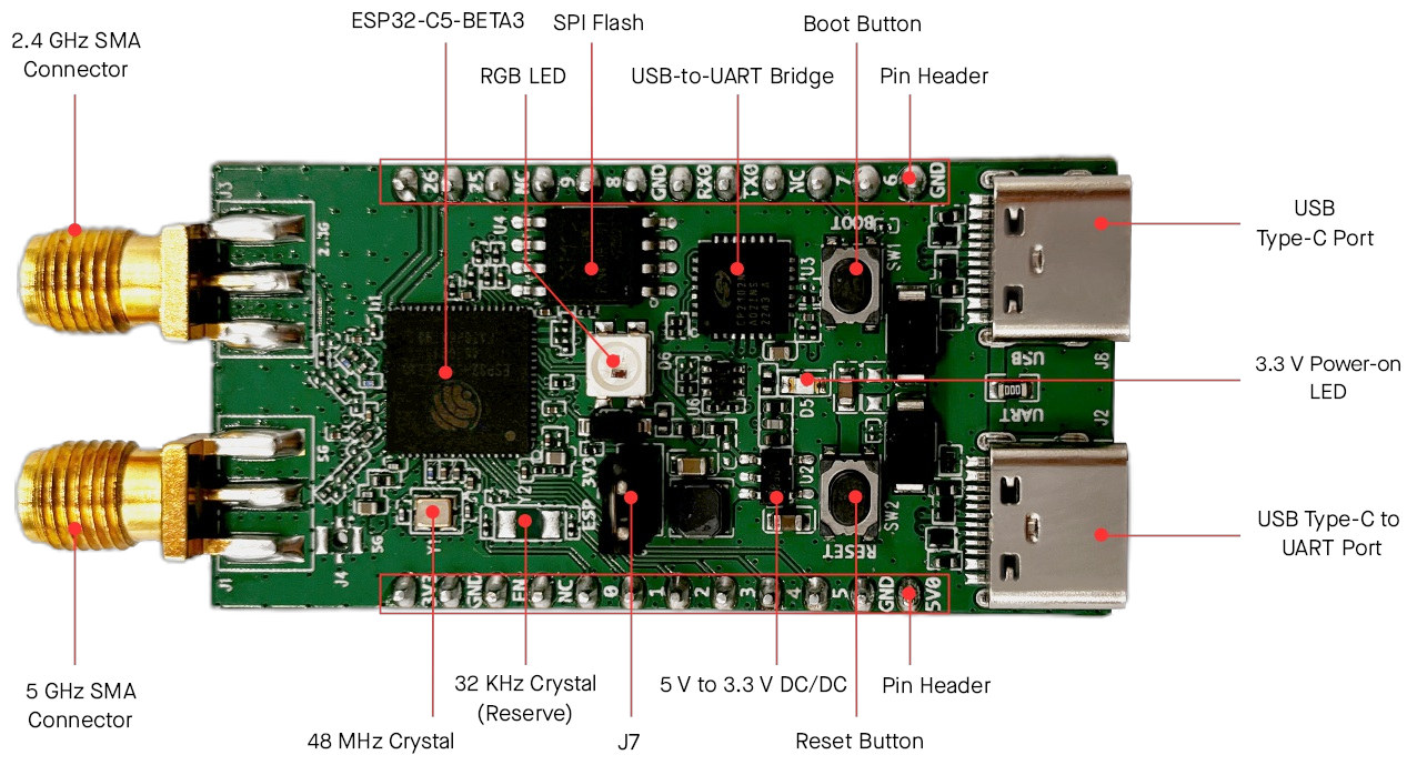 ESP32-C5 test board