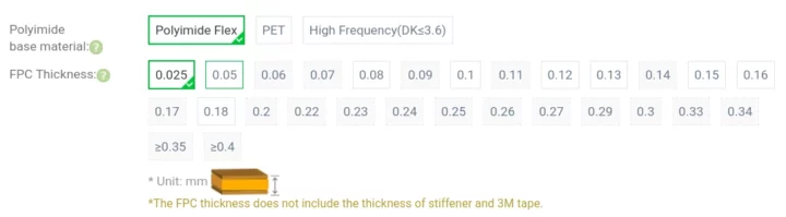 Flexible PCB Thickness