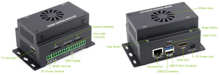 Jetson Nano Mini Computer Onboard Multiple Interfaces