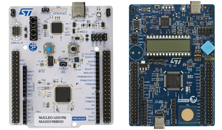 NUCLEO-U031R8 Nucleo board STM32U083C-DK Discovery kit