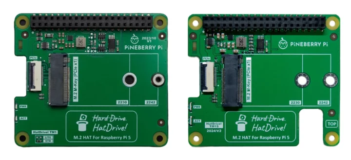 PineBerry Pi HatDrive TM1 2023 vs TM1S 2024