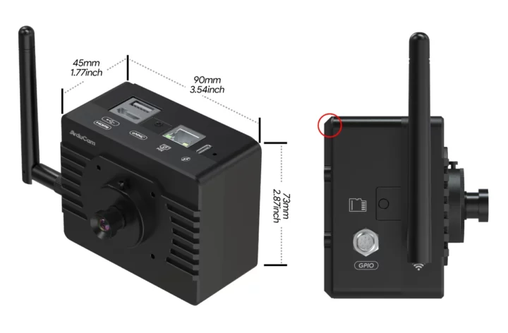 Raspberry Pi 4 Edge AI camera global shutter