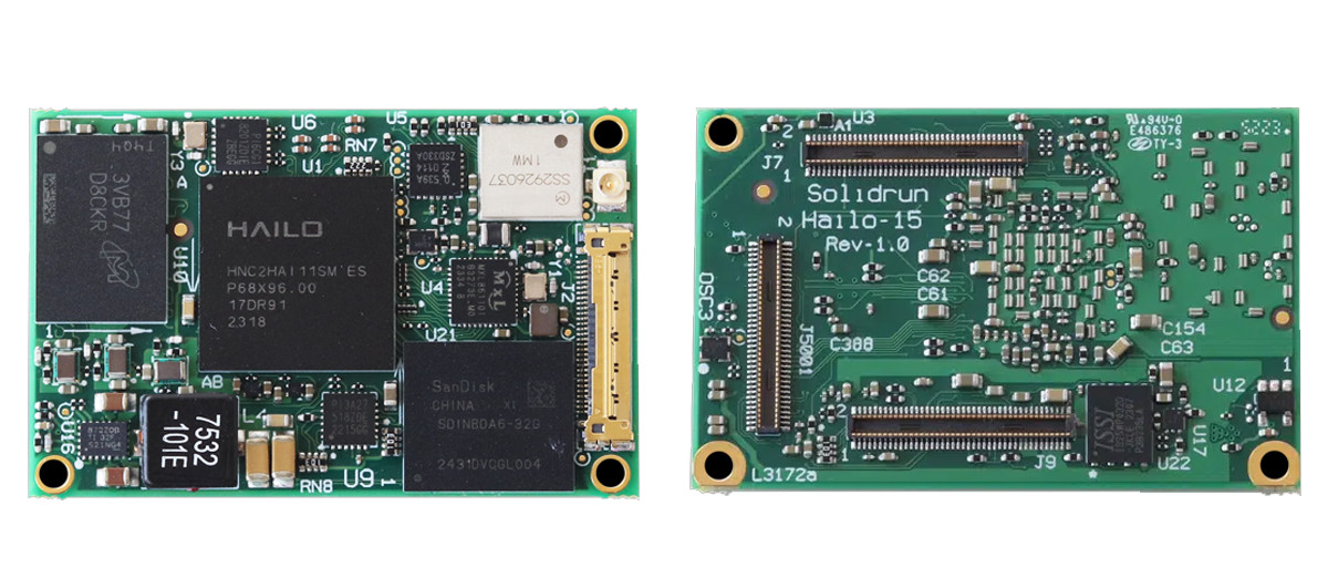 SolidRun Hailo 15H Powered Edge AI System on Module