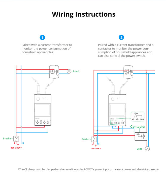 Sonoff POW Ring Wiring