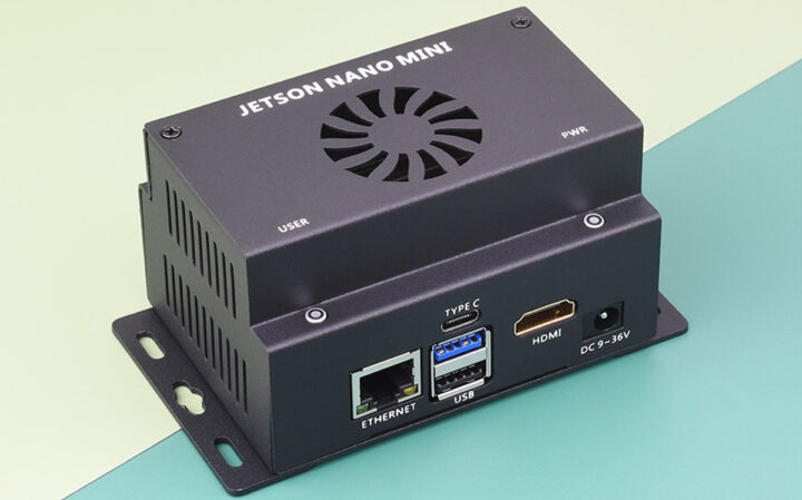  Waveshare's Jetson Nano Mini Kit A offers a Jetson Nano Module, cooling fan, WiFi, multiple interfaces, and AI compatibility in a robust metal case.