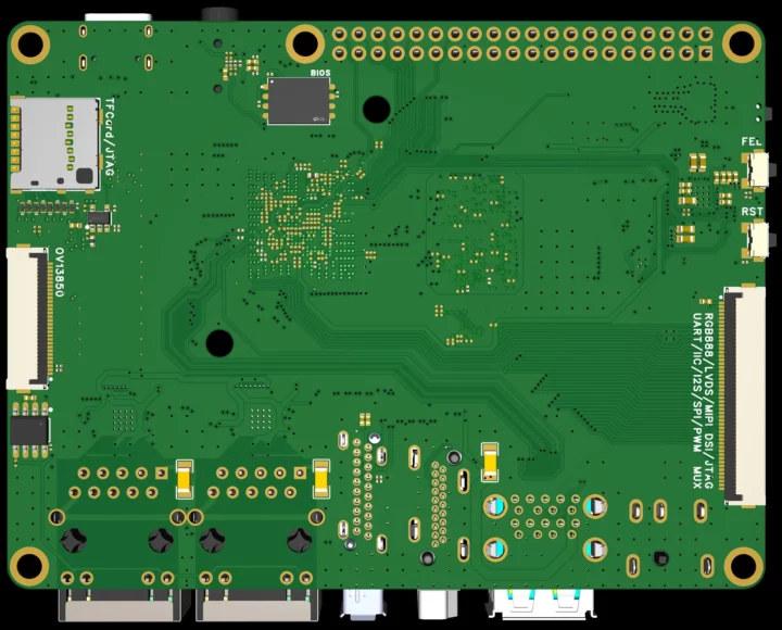 Avaota A1 PCB bottom