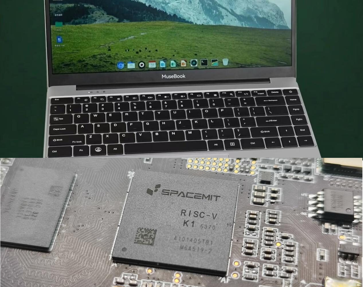 SpacemiT, a chip design company from China with RISC-V as its core technology, recently unveiled the Muse Book laptop based on the K1 octa-core RISC-V