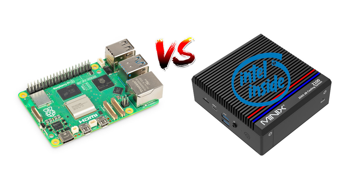 Raspberry Pi 5 vs Intel N100 Mini PC
