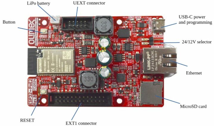 esp32 poe2 board interfaces