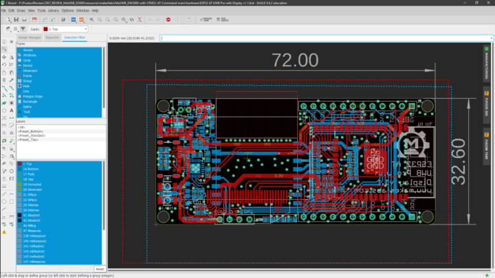 mauwb dw3000 st hardware pcb both layers