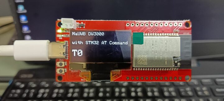 MaUWB DW3000 STM32 UWB board with default Arduino firmware
