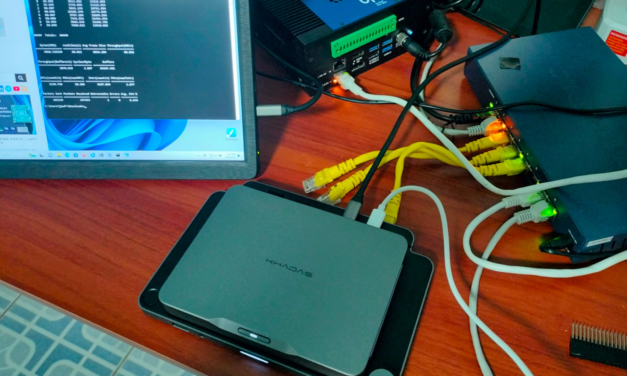 ntttcp vs iperf3 testbed