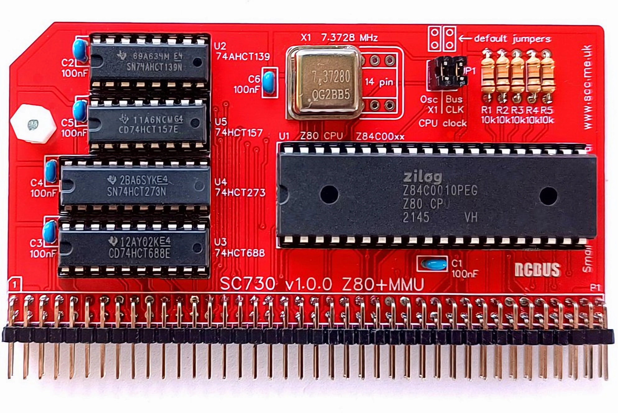 SC730 RCBus Z80 CPU plus MMU Module