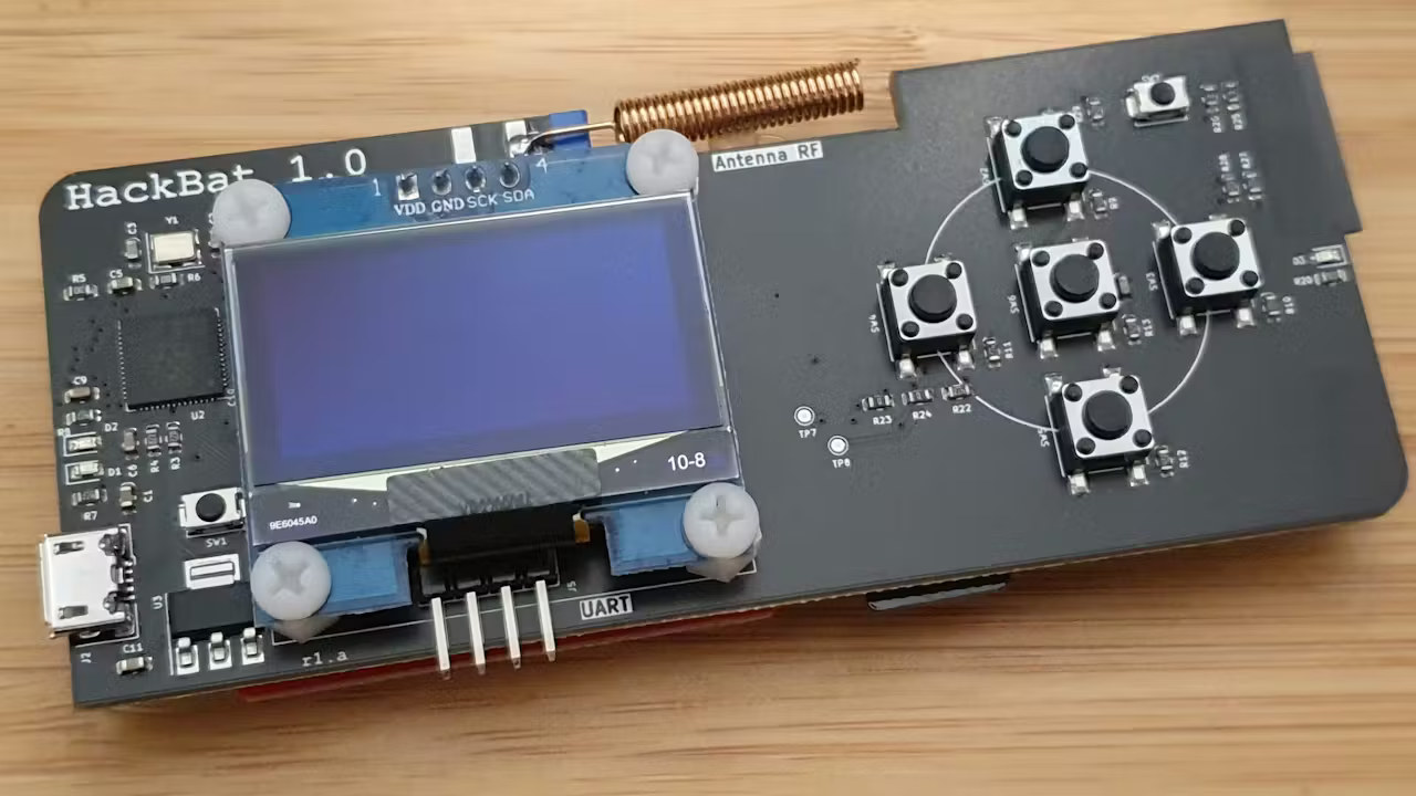 HackBat DIY open source pentesting device