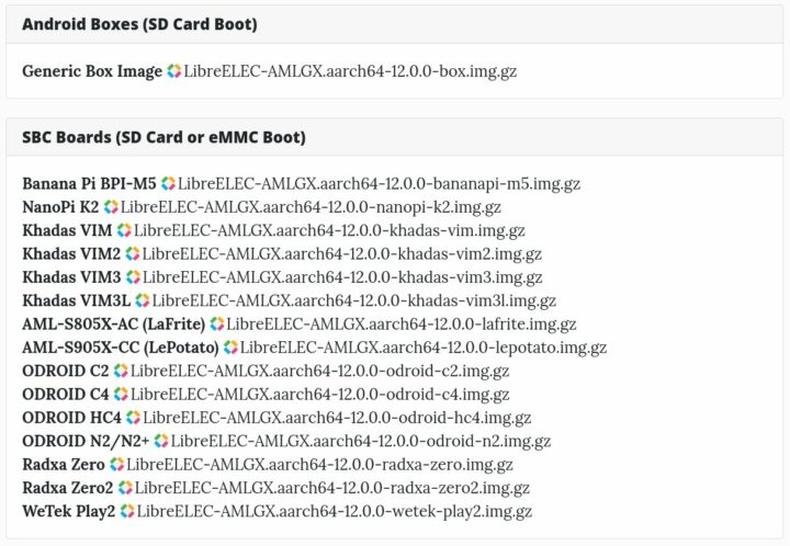 LibreELEC 12 AMlogic devices LibreELEC 12 AMlogic devices
