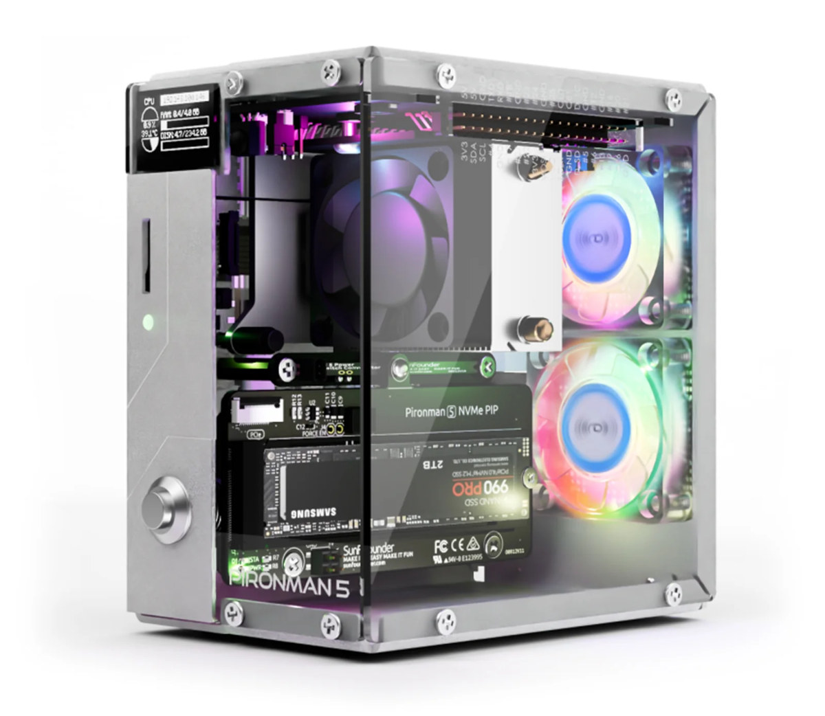 Pironman 5 Raspberry Pi 5 Tower PC