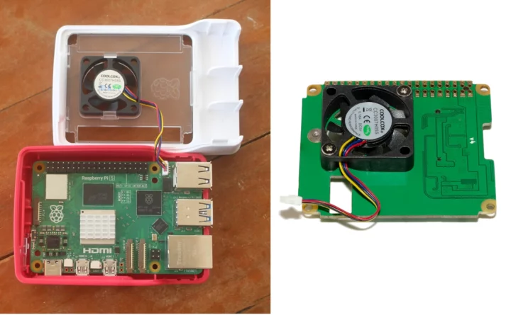 Rapsberry Pi 5 case fan vs HAT with Fan