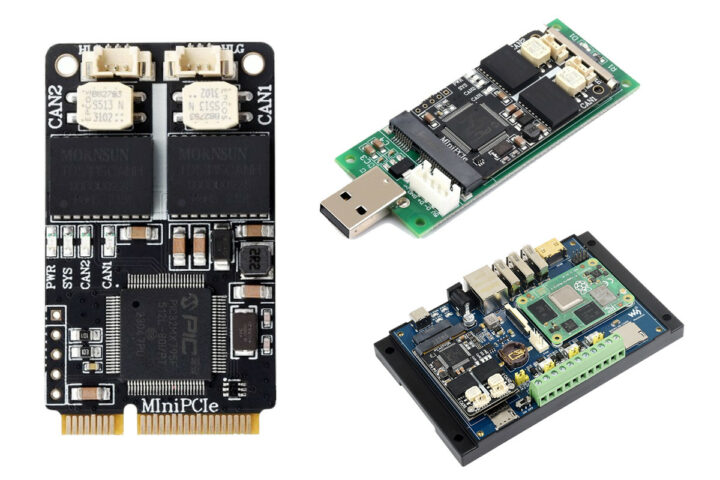 Waveshare 2-CH CAN MiniPCIe Module