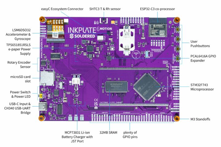 Inkplate 6 MOTION PCB