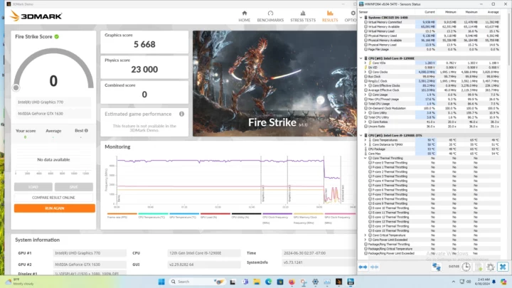 Cincoze DS-1402 3DMark Thermal Design Test