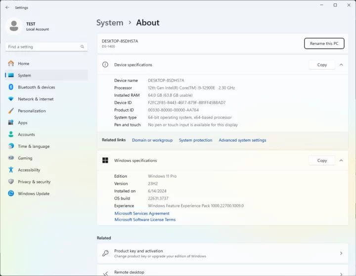 Cincoze DS-1402 Intel Core i9-12900E Windows 11 Pro 23H2