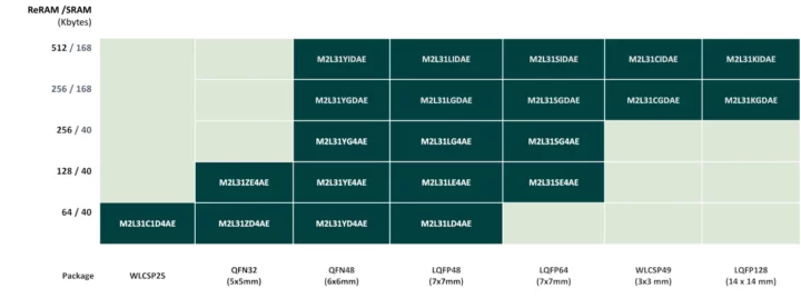 Nuvoton M2L31 variants