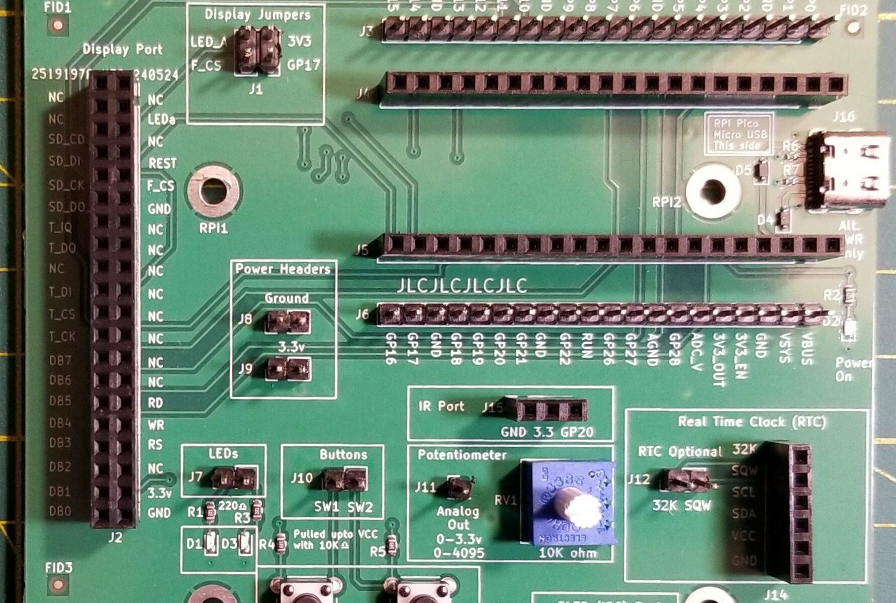 Pico Display Base Board
