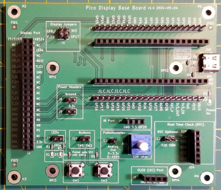 Pico Display Base Board 
