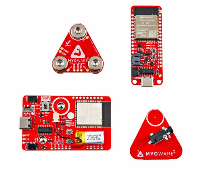 Myoware 2.0 Muscle Sensor Wireless Kit Boards Front