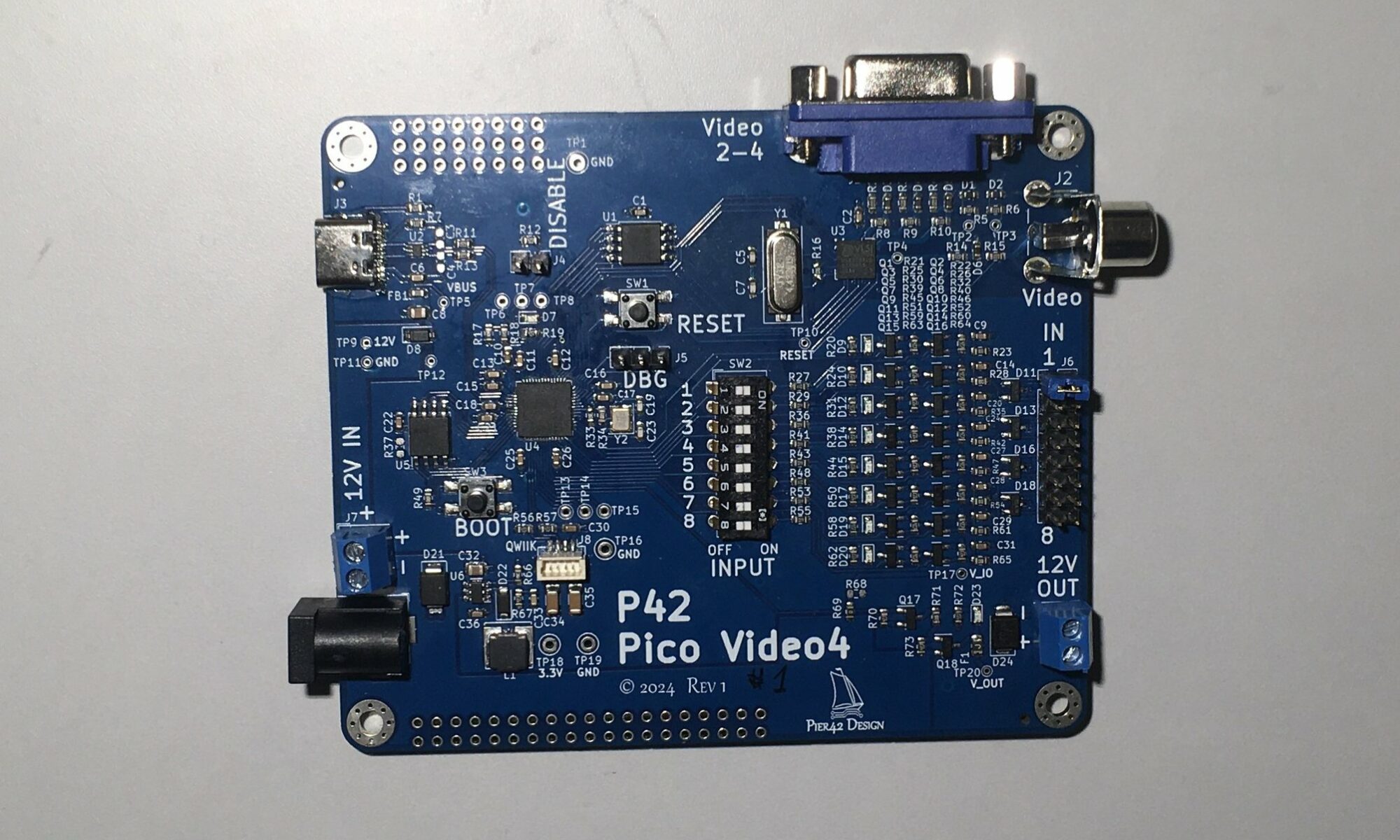 Pico Video4 display board top