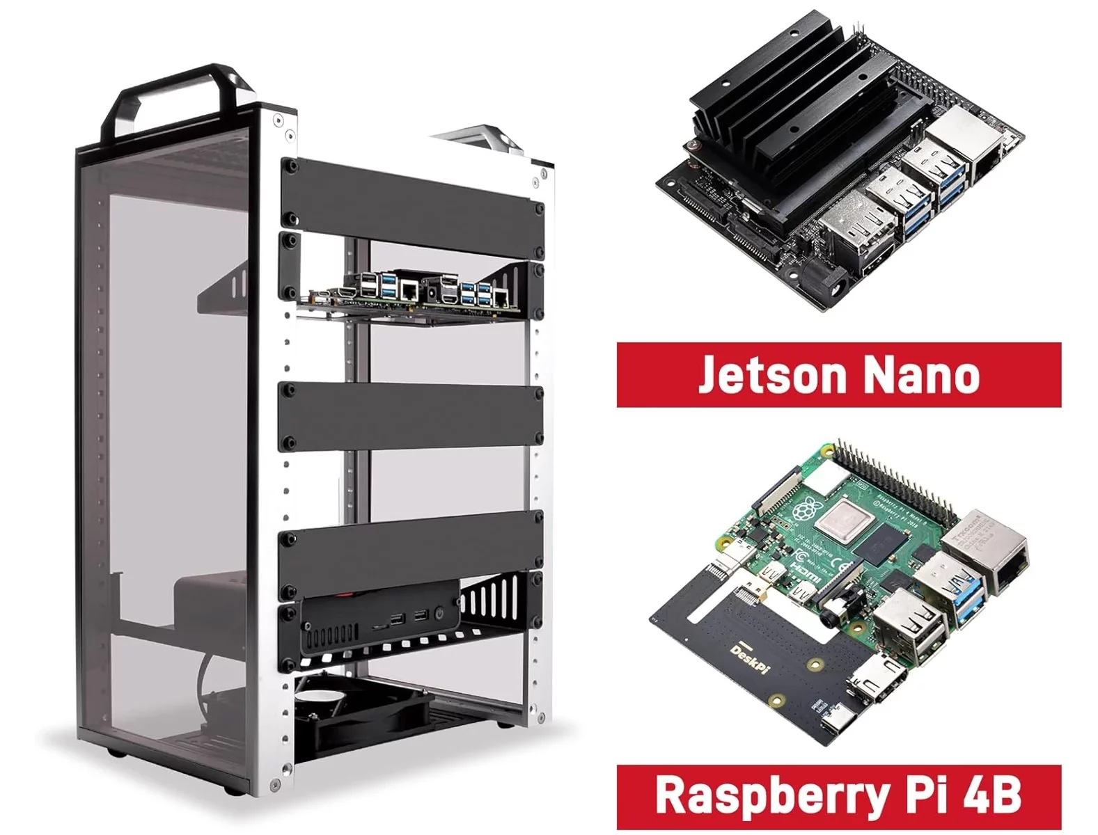Rackmount for Raspberry Pi 4, Jetson Nano