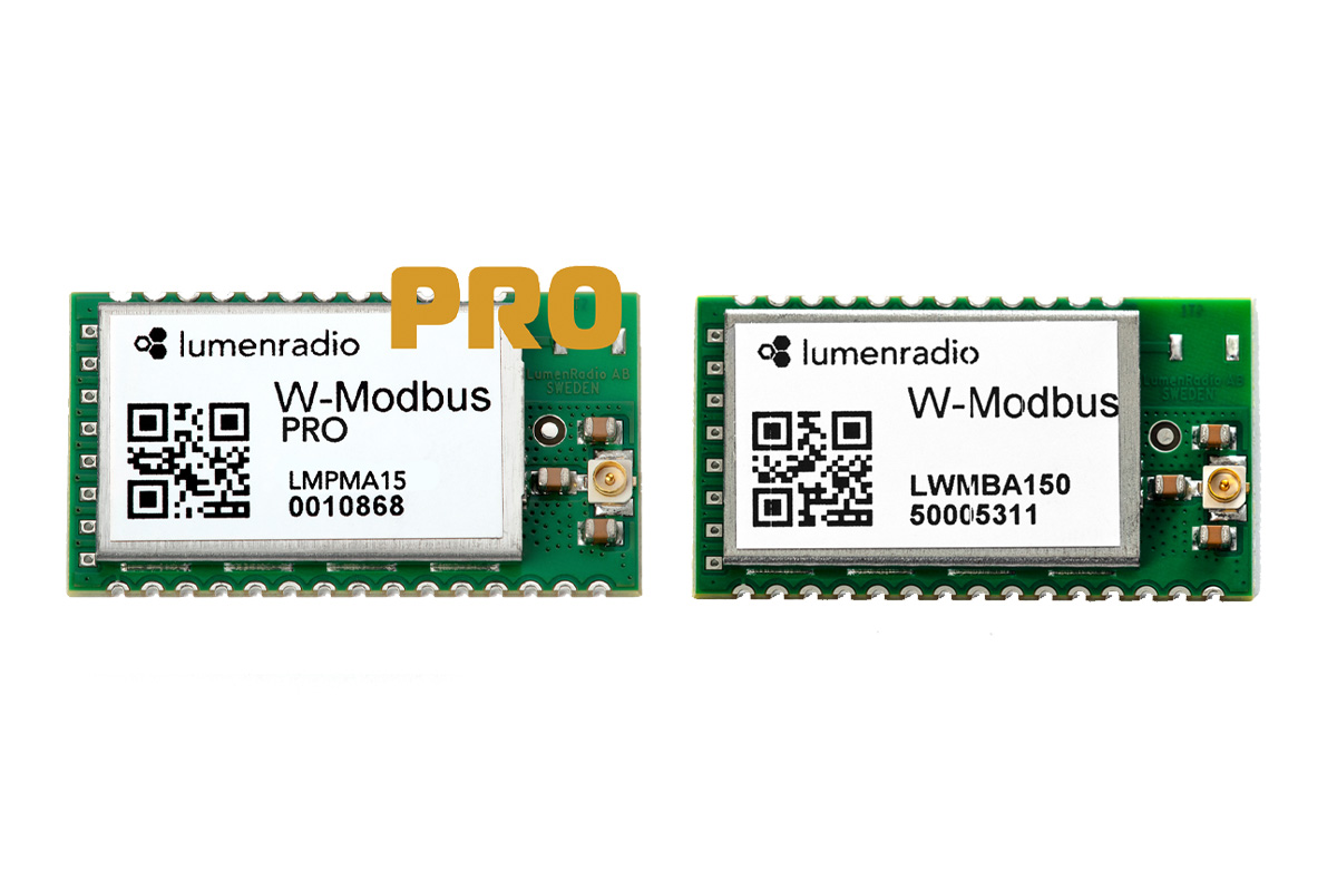 LumenRadio's W Modbus and W Modbus PRO module's