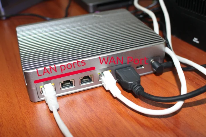 iKOOLCORE R2 Max OpenWrt LAN WAN Ports